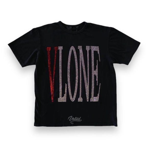 VLONE Rhinestone Staple T-Shirt - Picture 1 of 7